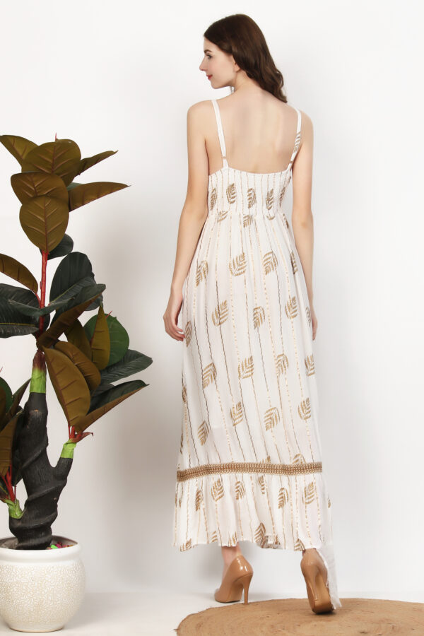 Beige-White Lace maxi Dress2