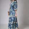 Blue Tropical Summer Dress4