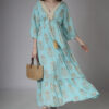 Blue printed Tassel Dress1