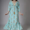 Blue printed Tassel Dress2