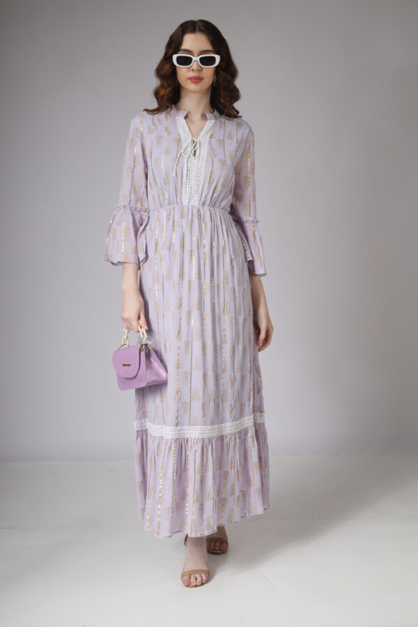 Lace Lavender Tier Dress1