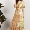 Printed Tiered Long Dress1