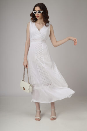 White Long Summer Dress2
