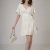Classic White Short Dress3