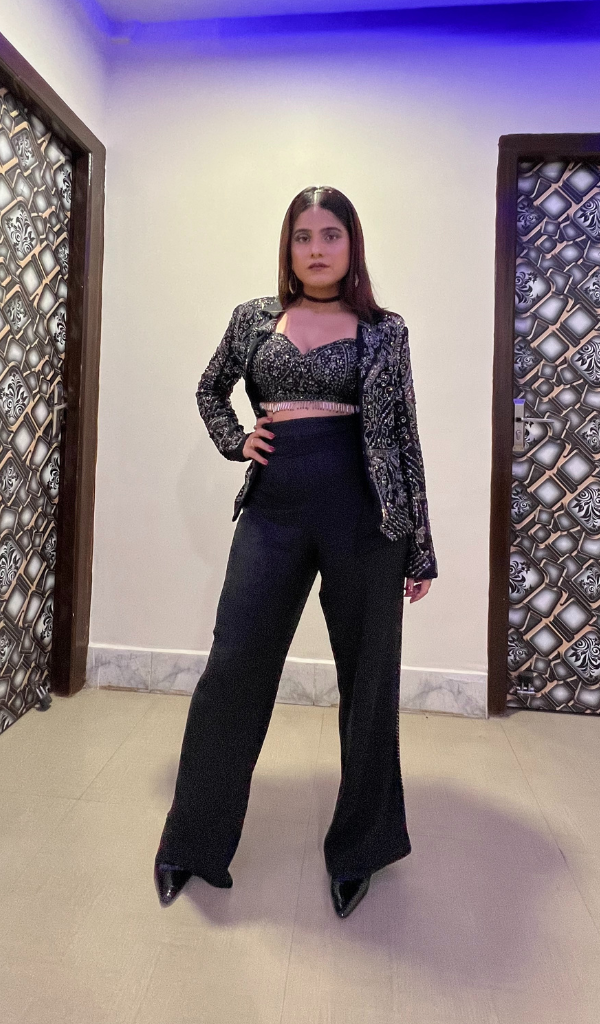 Singer Jyotica Tangr in Majestic By Japnah Outfit