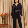 Classic Black Co-Ord Set With Jacket
