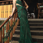 Emerald beaded Gown