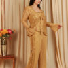 Golden Bedazzled Co-ord set with Tie-up1